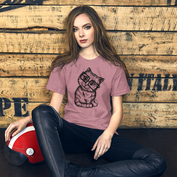 Cat Nerd T-Shirt - Image 2