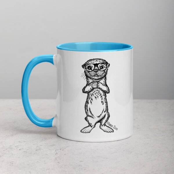 Sea Otter Nerd Mug with splash of color - Image 7