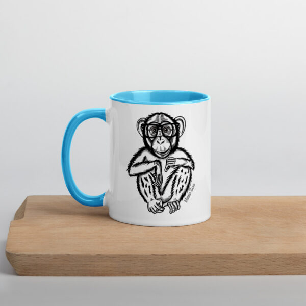 Monkey Nerd Mug with splash of color - Image 12