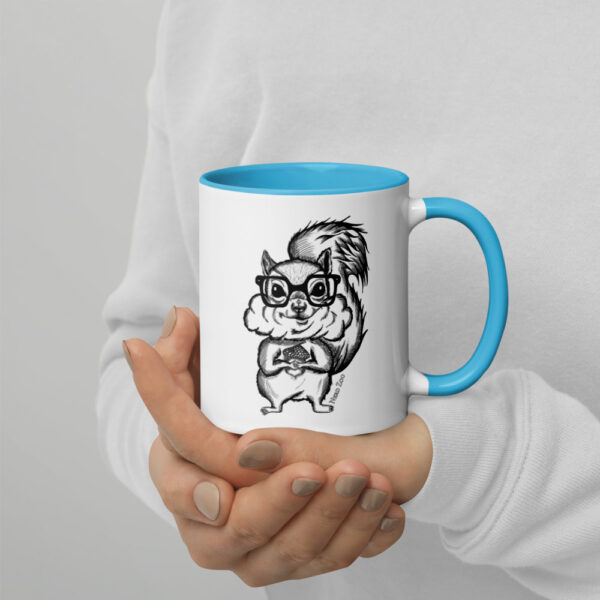 Squirrel Nerd Mug with Splash of Color - Image 8