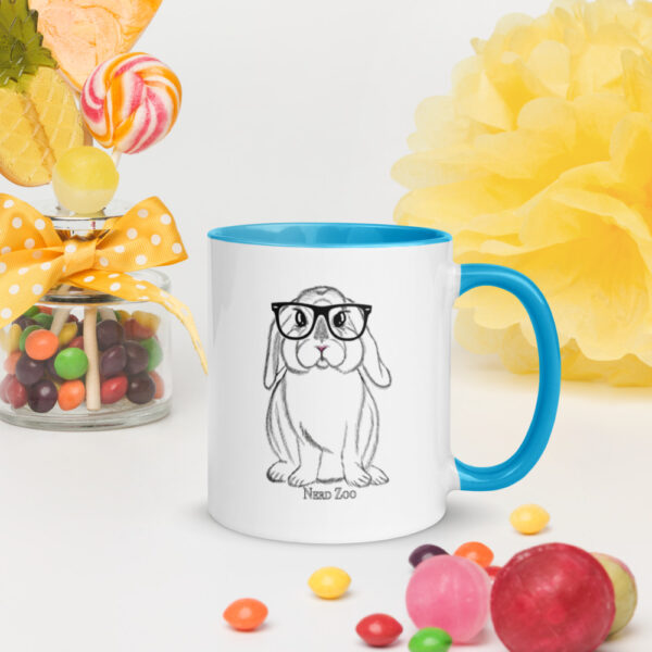 Bunny Nerd Mug with splash of color - Image 12