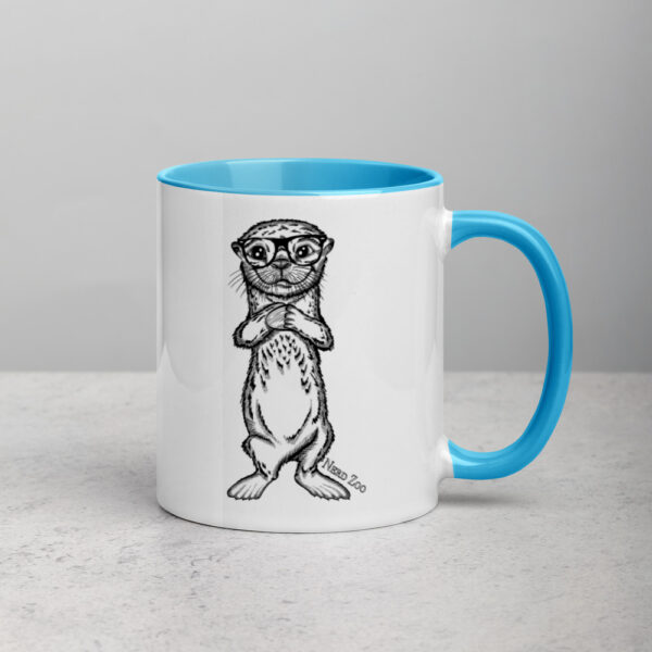 Sea Otter Nerd Mug with splash of color - Image 8