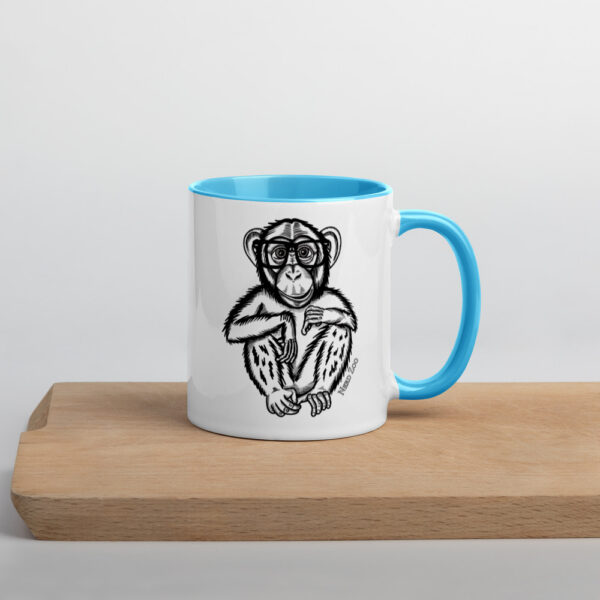 Monkey Nerd Mug with splash of color - Image 13