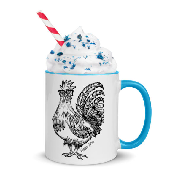 Chicken Nerd mug with splash of color - Image 9