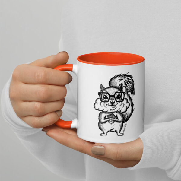 Squirrel Nerd Mug with Splash of Color - Image 6