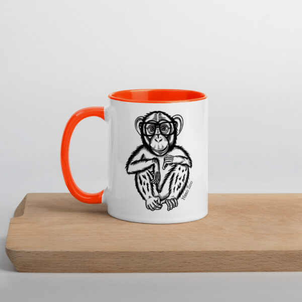 Monkey Nerd Mug with splash of color - Image 9