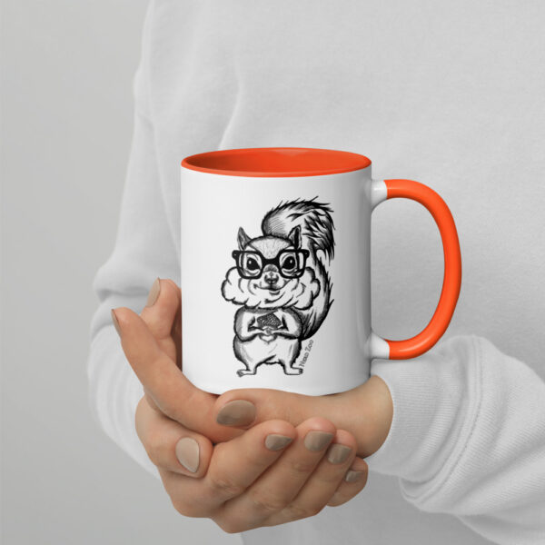 Squirrel Nerd Mug with Splash of Color - Image 7