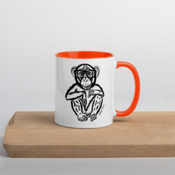 Monkey Nerd Mug with splash of color - Image 10