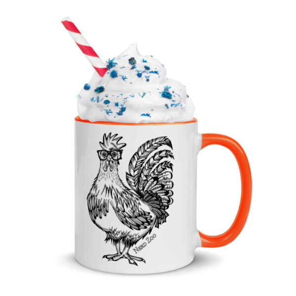 Chicken Nerd mug with splash of color - Image 7