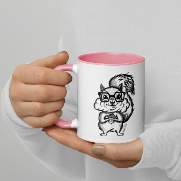 Squirrel Nerd Mug with Splash of Color - Image 9