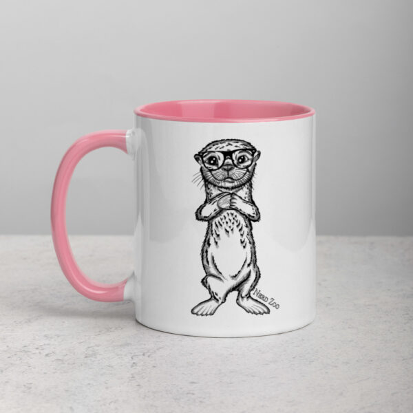 Sea Otter Nerd Mug with splash of color - Image 9