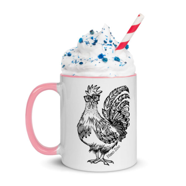 Chicken Nerd mug with splash of color - Image 10