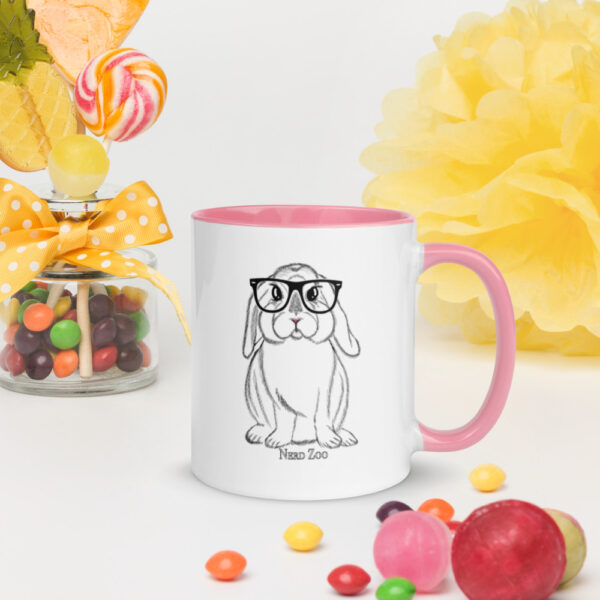 Bunny Nerd Mug with splash of color - Image 14