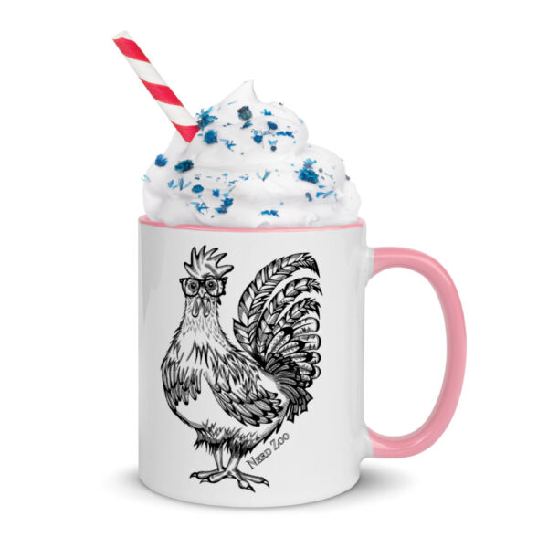 Chicken Nerd mug with splash of color - Image 11