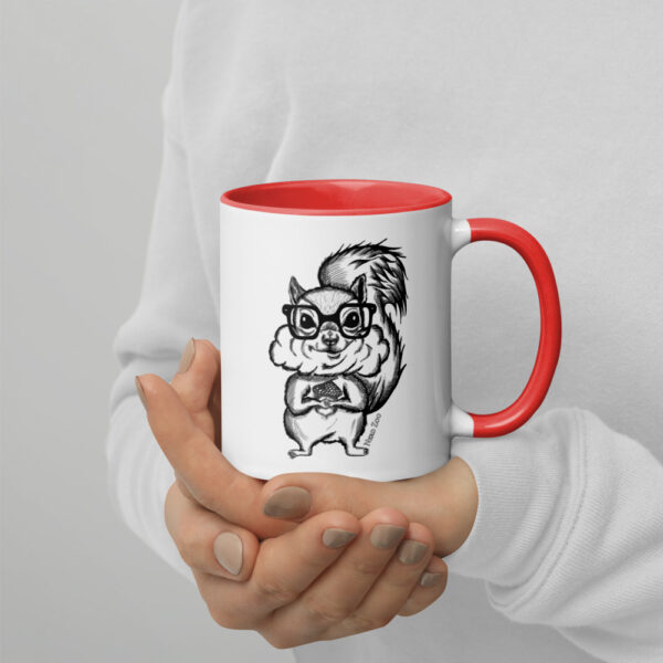 Squirrel Nerd Mug with Splash of Color - Image 5