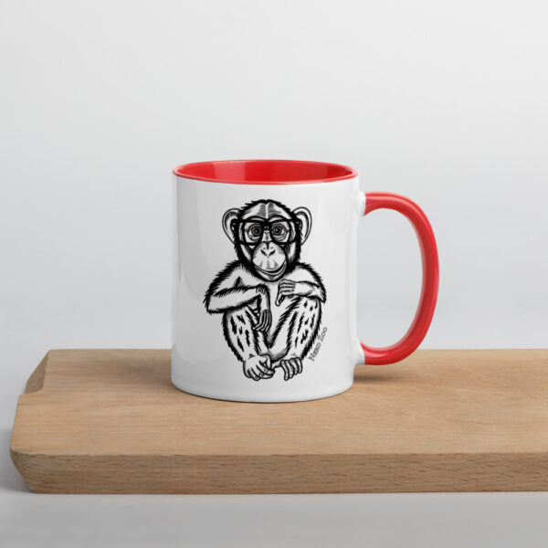 Monkey Nerd Mug with splash of color - Image 7