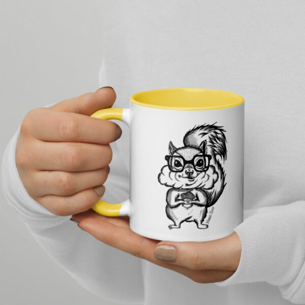 Squirrel Nerd Mug with Splash of Color - Image 11