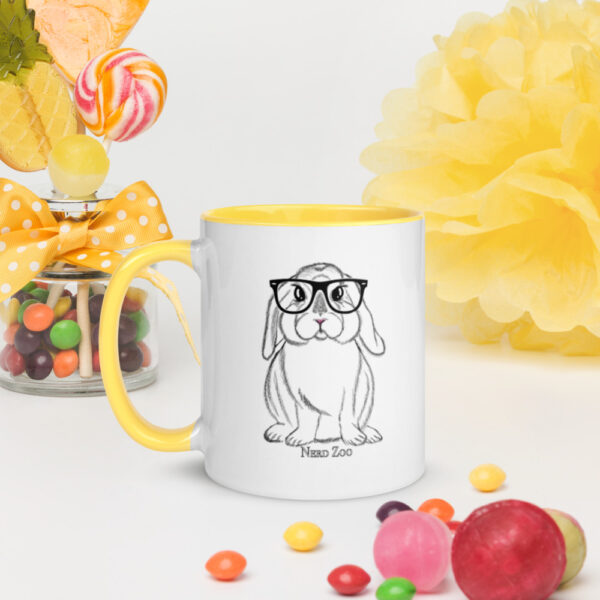 Bunny Nerd Mug with splash of color - Image 16