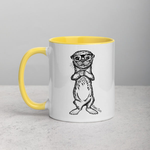 Sea Otter Nerd Mug with splash of color - Image 11