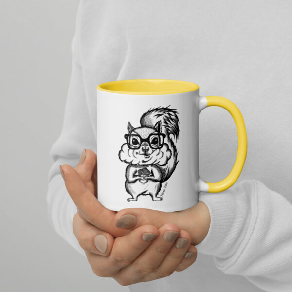 Squirrel Nerd Mug with Splash of Color - Image 12