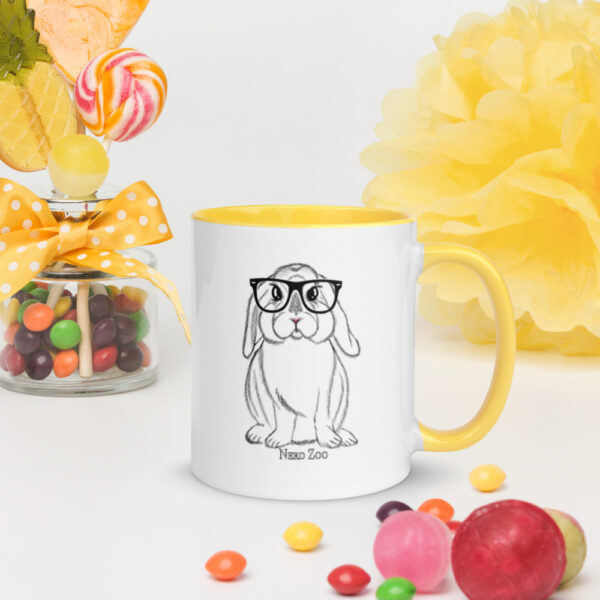 Bunny Nerd Mug with splash of color - Image 17