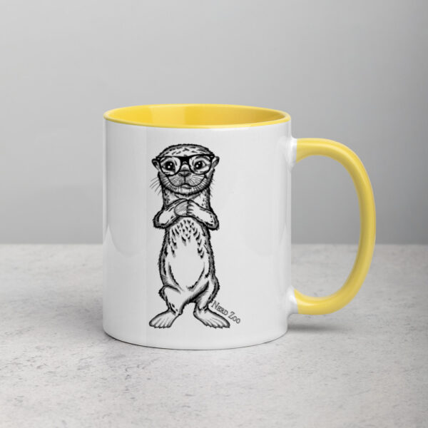 Sea Otter Nerd Mug with splash of color - Image 12