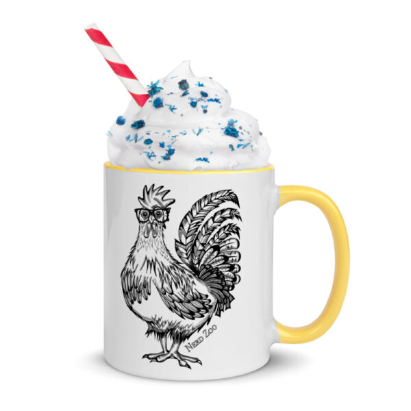 Chicken Nerd mug with splash of color - Image 12