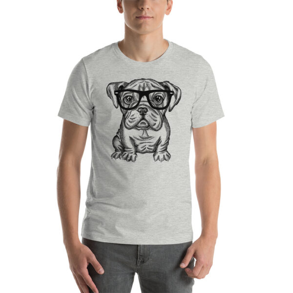 Bulldog Nerd Zoo Unisex t-shirt - Image 9