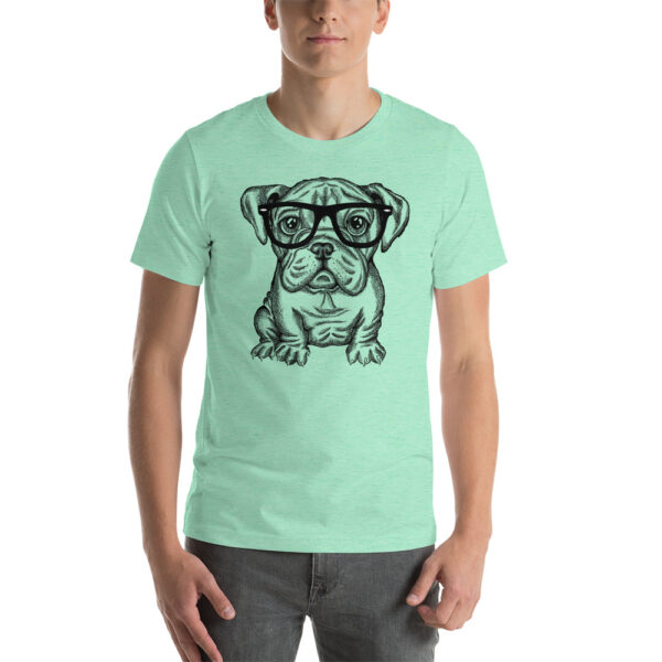 Bulldog Nerd Zoo Unisex t-shirt - Image 12