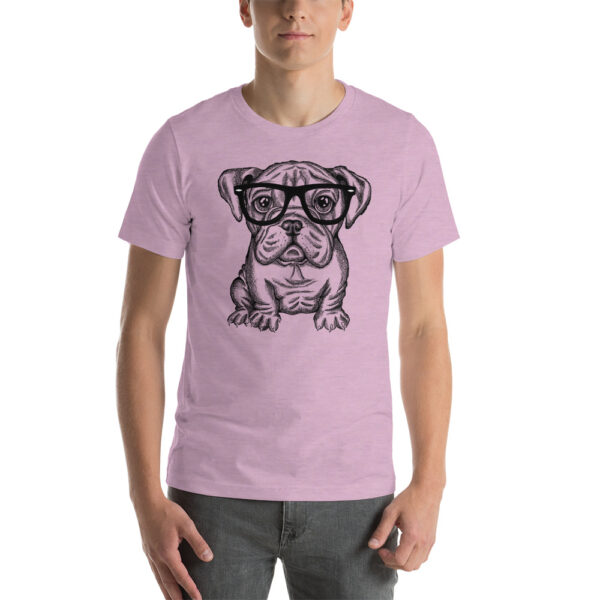 Bulldog Nerd Zoo Unisex t-shirt - Image 3