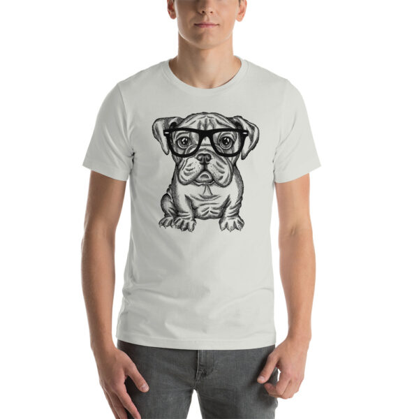 Bulldog Nerd Zoo Unisex t-shirt - Image 13