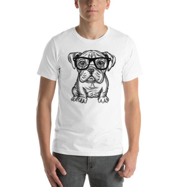 Bulldog Nerd Zoo Unisex t-shirt