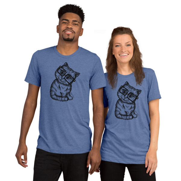 Cat Nerd Short sleeve t-shirt - Image 3