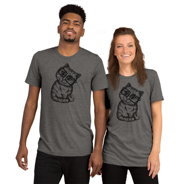 Cat Nerd Short sleeve t-shirt - Image 2