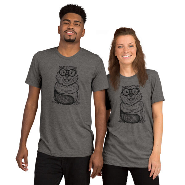 Beaver Nerd Short sleeve t-shirt - Image 2