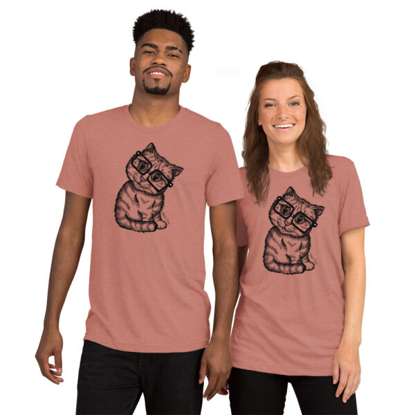 Cat Nerd Short sleeve t-shirt - Image 4