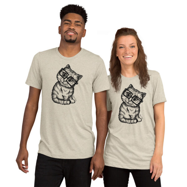 Cat Nerd Short sleeve t-shirt - Image 5