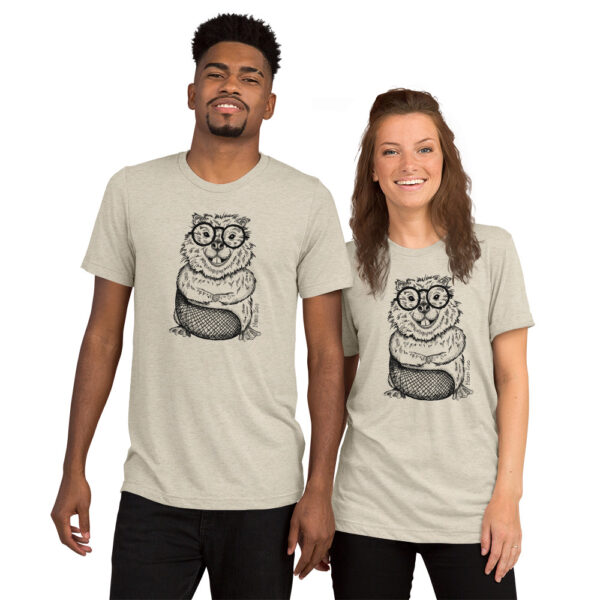 Beaver Nerd Short sleeve t-shirt - Image 5