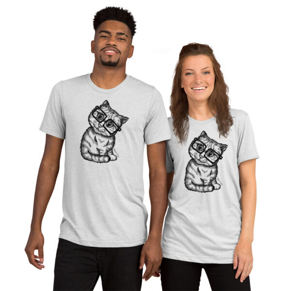 Cat Nerd Short sleeve t-shirt - Image 6