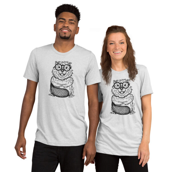 Beaver Nerd Short sleeve t-shirt - Image 6