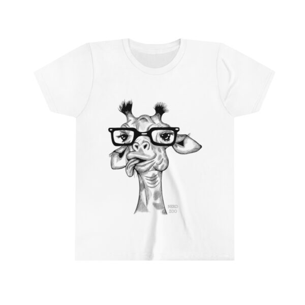 Giraffe Nerd Youth Short Sleeve Tee - Image 3