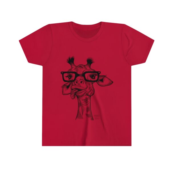 Giraffe Nerd Youth Short Sleeve Tee - Image 15