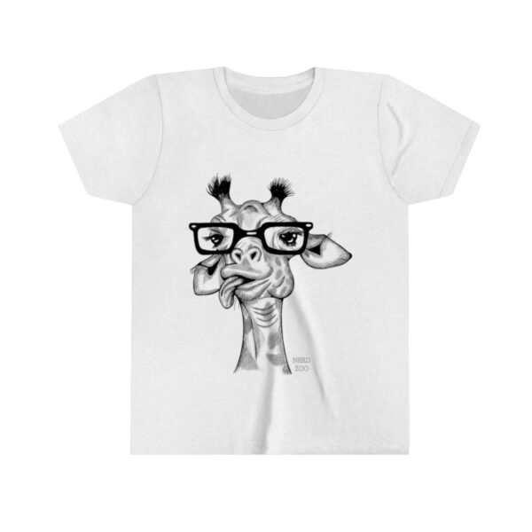 Giraffe Nerd Youth Short Sleeve Tee - Image 5