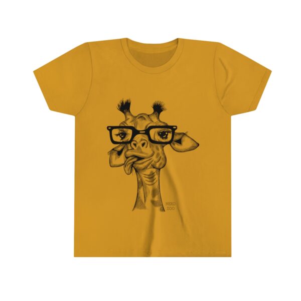 Giraffe Nerd Youth Short Sleeve Tee - Image 7